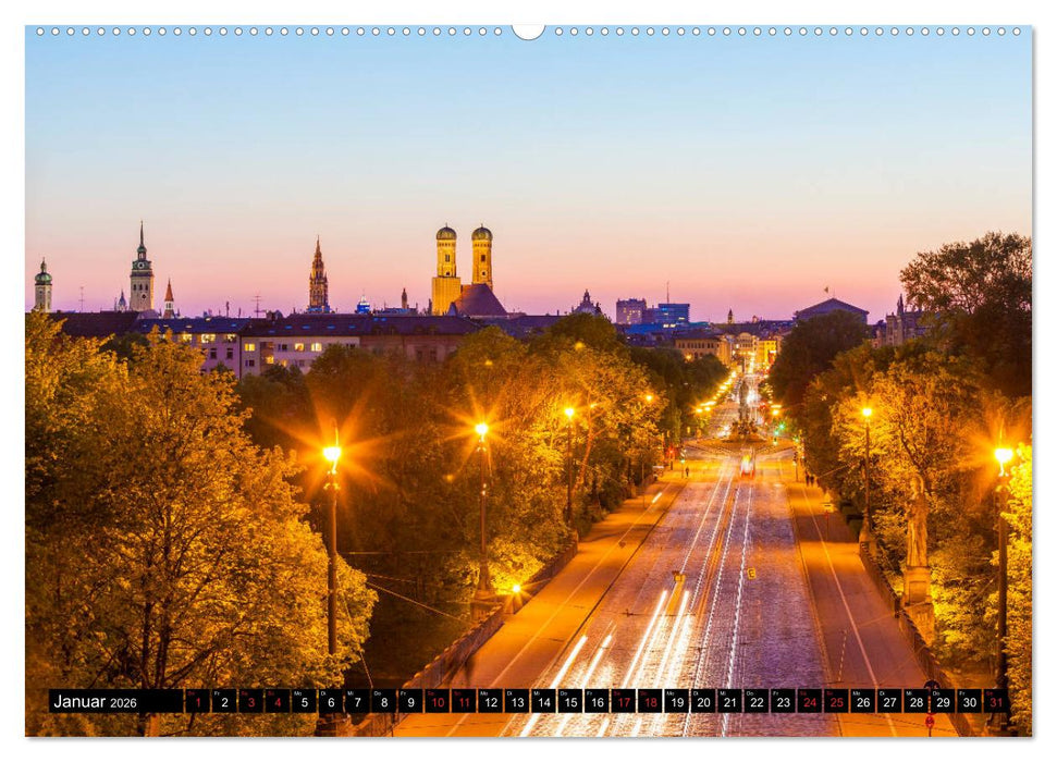 MÜNCHEN Impressionen einer Weltstadt (CALVENDO Wandkalender 2026)