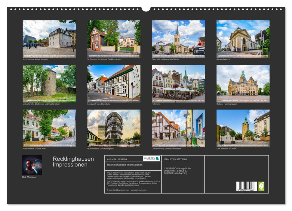 Recklinghausen Impressionen (CALVENDO Wandkalender 2026)