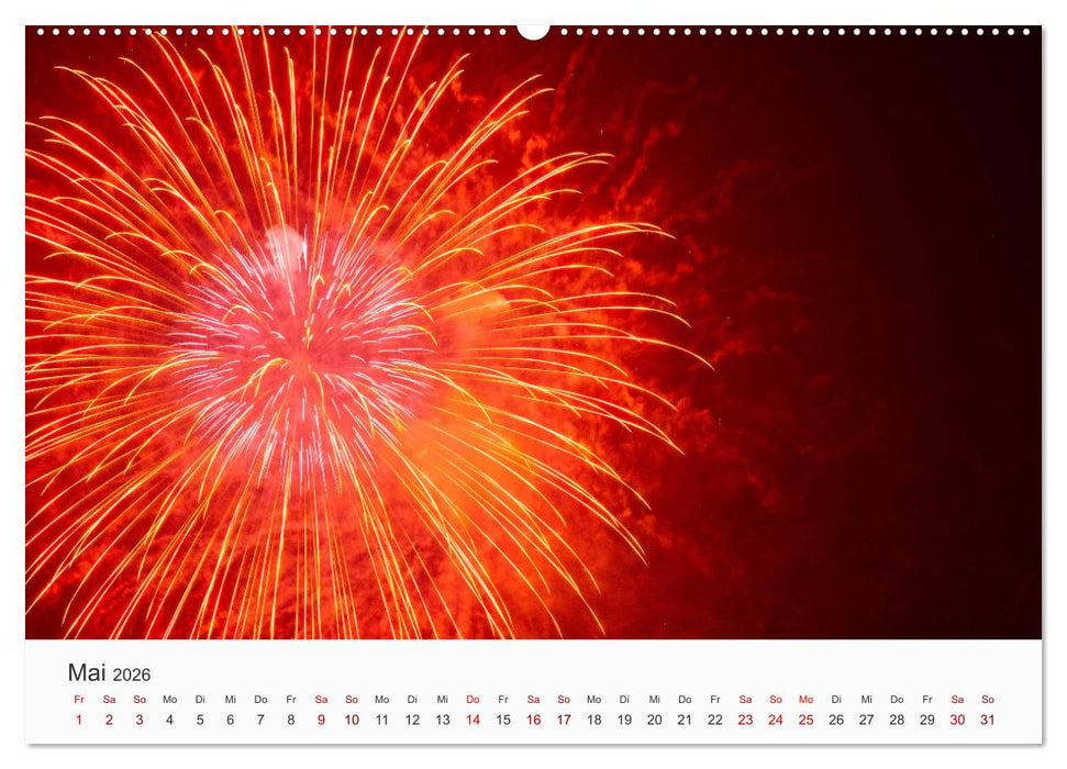 Feuerwerke - Kunstwerke am Himmel (CALVENDO Wandkalender 2026)