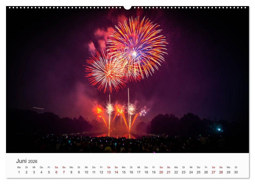 Feuerwerke - Kunstwerke am Himmel (CALVENDO Wandkalender 2026)
