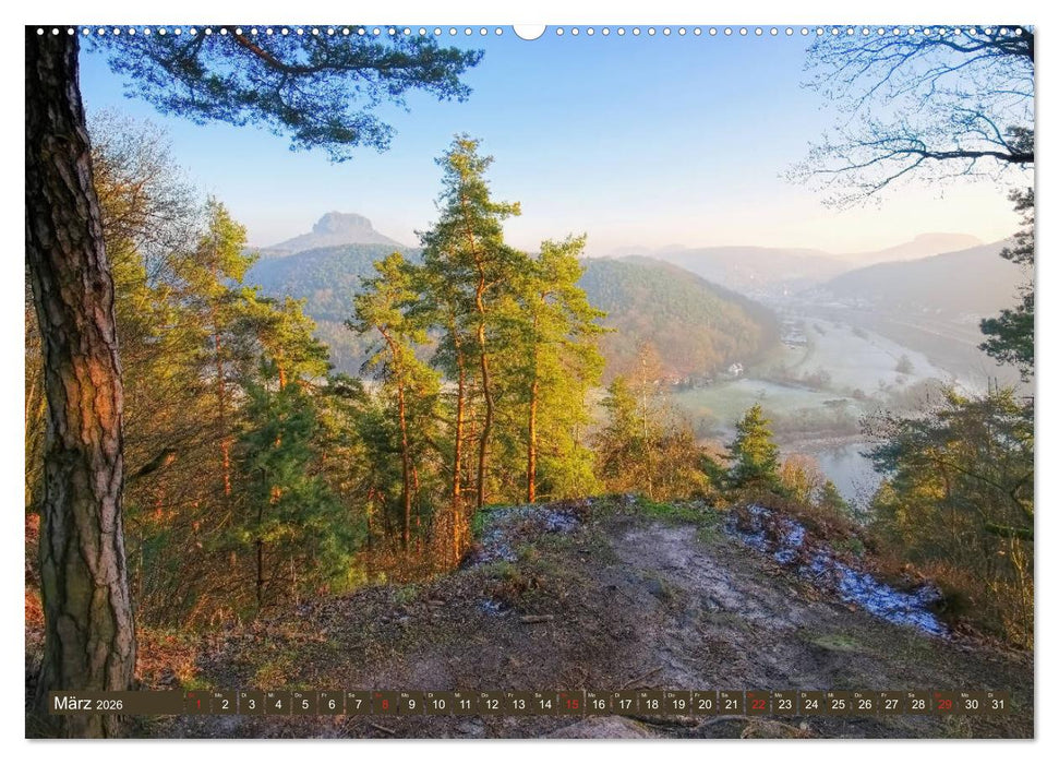 Die Schönheit der Sächsischen Schweiz (CALVENDO Wandkalender 2026)