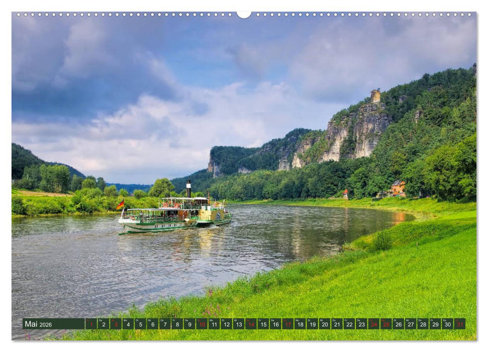 Die Schönheit der Sächsischen Schweiz (CALVENDO Wandkalender 2026)