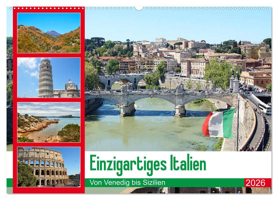 Einzigartiges Italien (CALVENDO Wandkalender 2026)