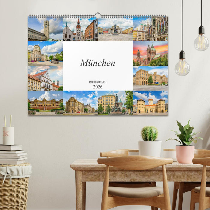 München Impressionen (CALVENDO Wandkalender 2026)