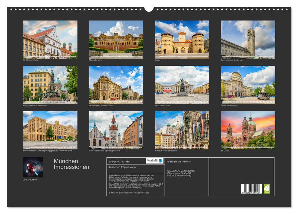 München Impressionen (CALVENDO Wandkalender 2026)