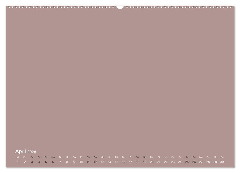 DIY Bastel-Kalender -Erdige Pastell Farben- Zum Selbstgestalten (CALVENDO Wandkalender 2026)