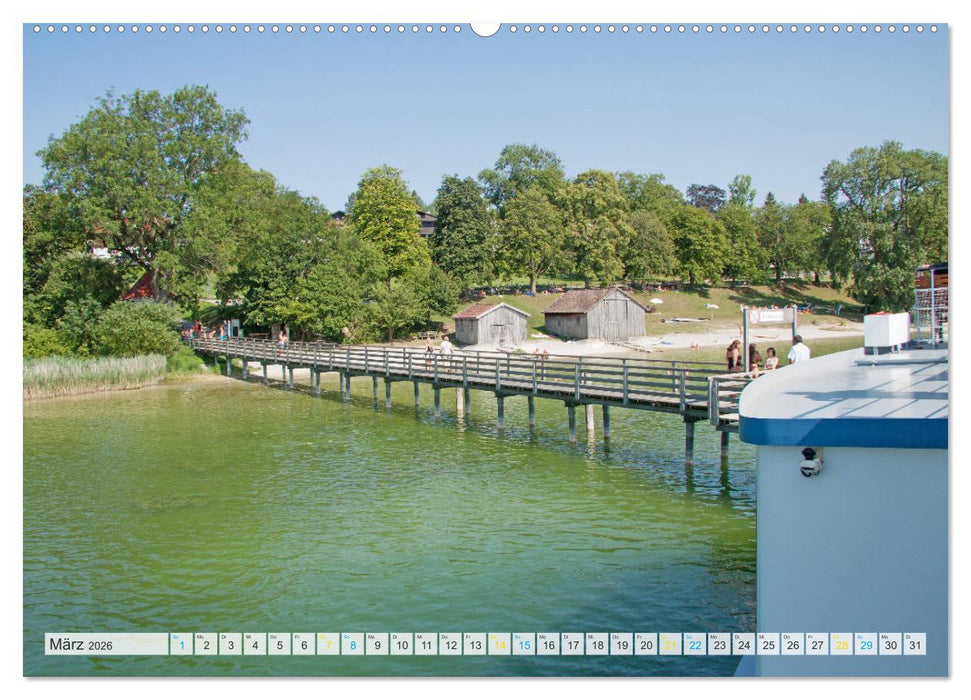 Vom Schiff aus gesehen - Mit dem Dampfer auf dem Ammersee (CALVENDO Wandkalender 2026)