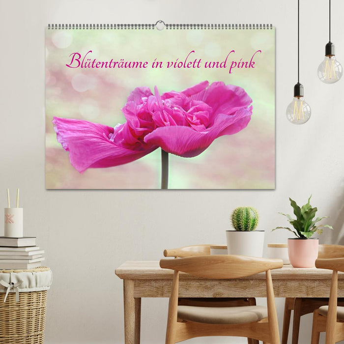 Blütenträume in violett und pink (CALVENDO Wandkalender 2026)