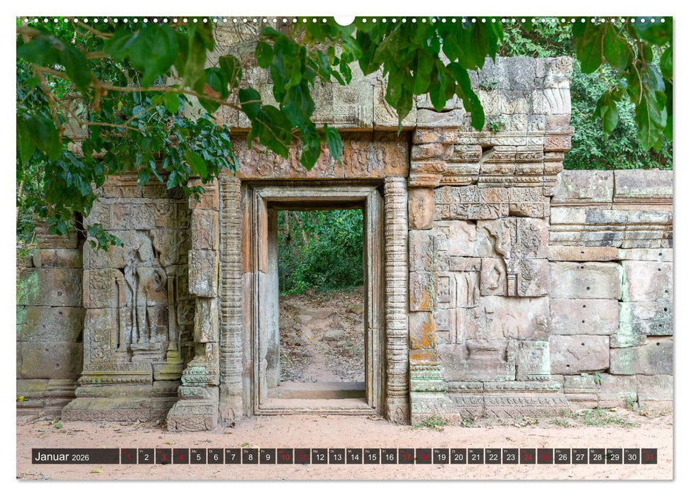 Angkor - Die Tempel der Khmer (CALVENDO Wandkalender 2026)