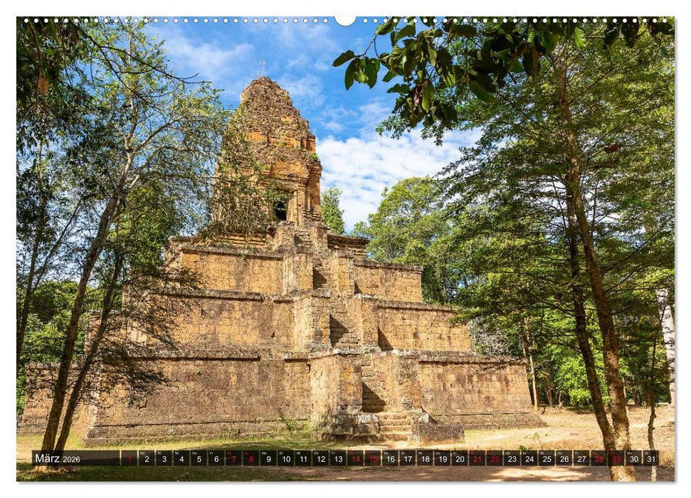 Angkor - Die Tempel der Khmer (CALVENDO Wandkalender 2026)