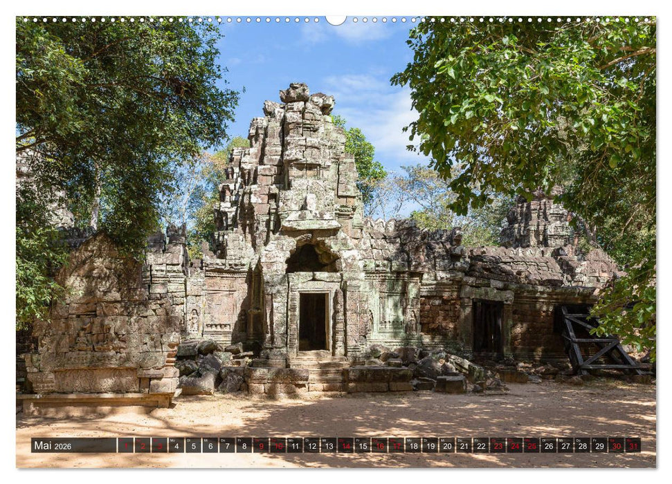 Angkor - Die Tempel der Khmer (CALVENDO Wandkalender 2026)