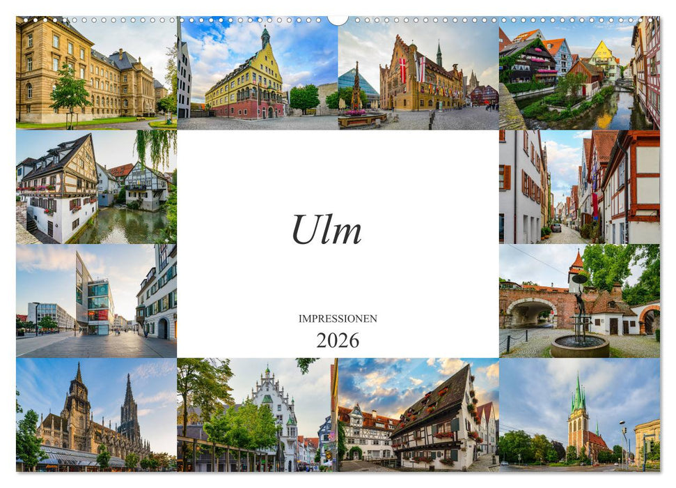 Ulm Impressionen (CALVENDO Wandkalender 2026)