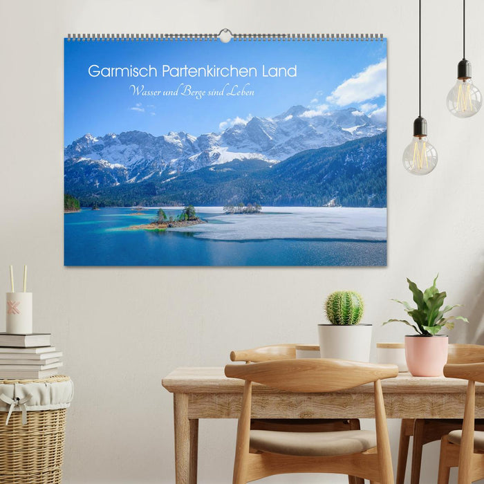 Garmisch Partenkirchen Land - Wasser und Berge sind Leben (CALVENDO Wandkalender 2026)