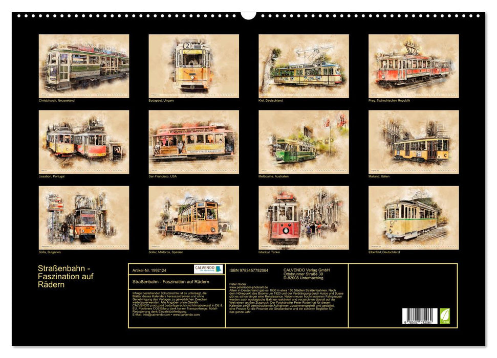 Straßenbahn - Faszination auf Rädern (CALVENDO Wandkalender 2026)