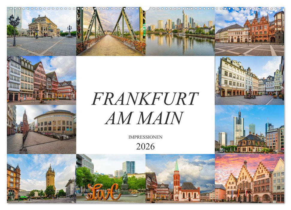 Frankfurt am Main Impressionen (CALVENDO Wandkalender 2026)