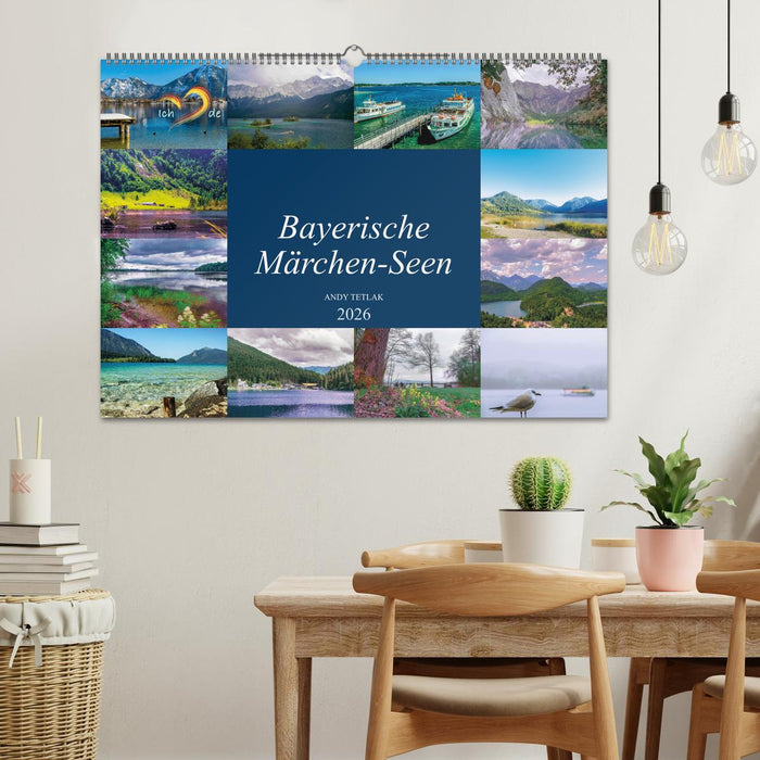 Bayerische Märchen-Seen (CALVENDO Wandkalender 2026)