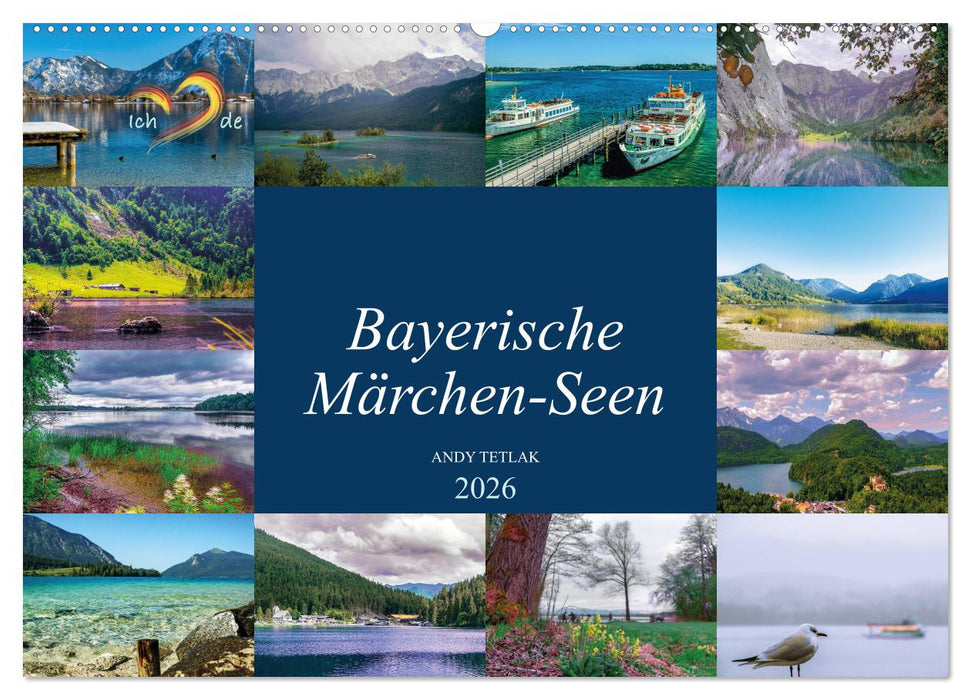 Bayerische Märchen-Seen (CALVENDO Wandkalender 2026)