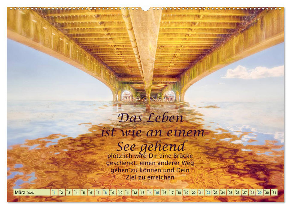 Spruchkalender - schau rein (CALVENDO Wandkalender 2026)