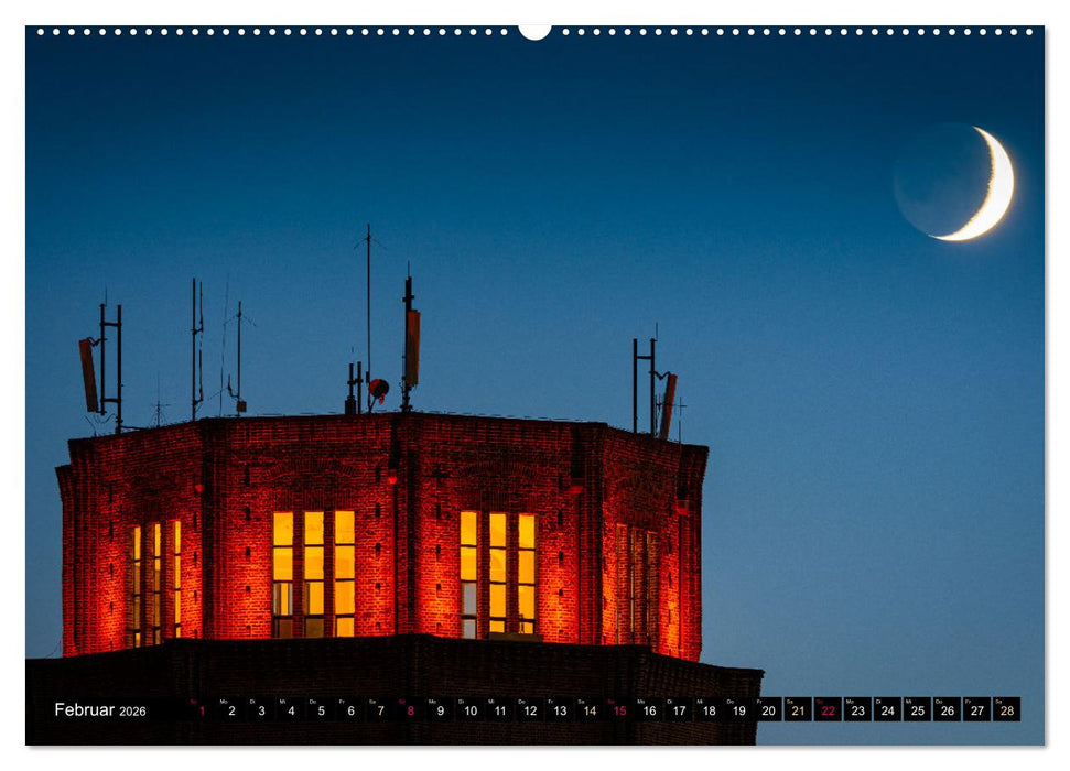 Halle-Luna - Mondsüchtig in Halle-Saale (CALVENDO Wandkalender 2026)