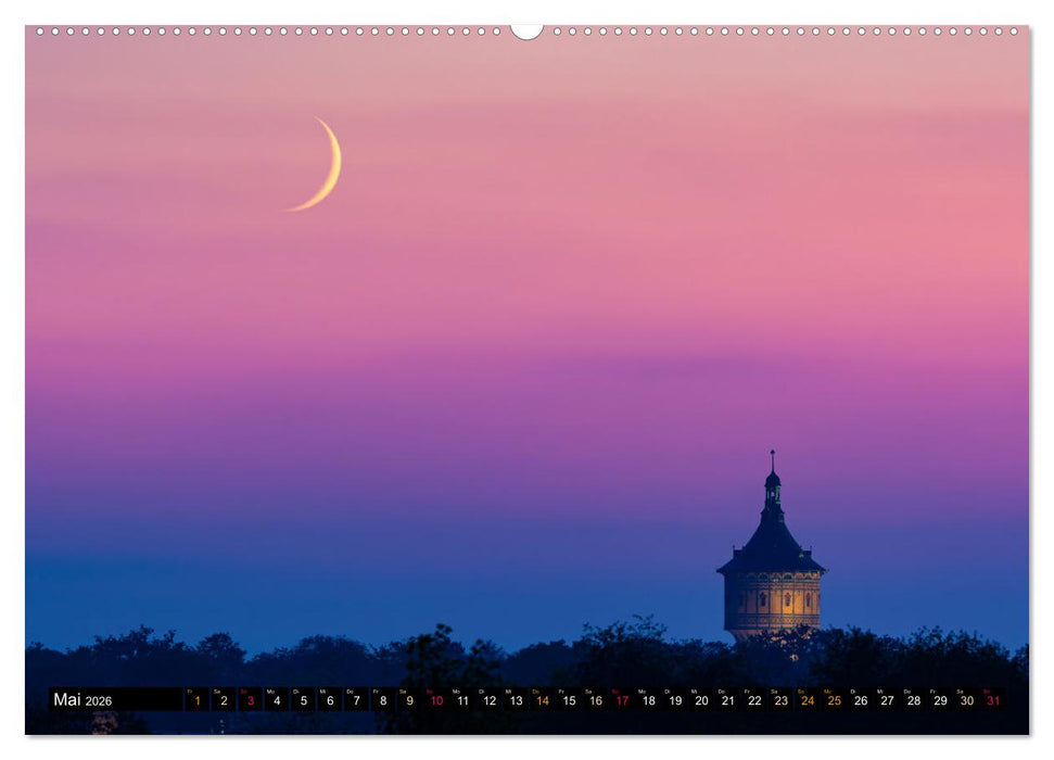 Halle-Luna - Mondsüchtig in Halle-Saale (CALVENDO Wandkalender 2026)