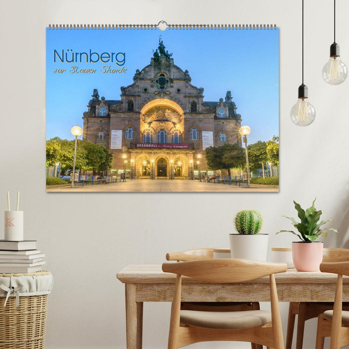 Nürnberg zur Blauen Stunde (CALVENDO Wandkalender 2026)