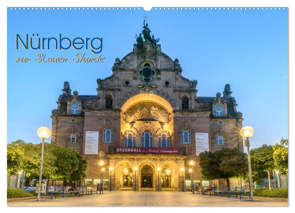 Nürnberg zur Blauen Stunde (CALVENDO Wandkalender 2026)