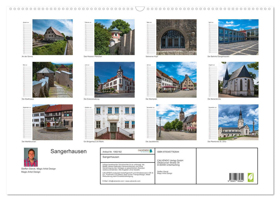 Sangerhausen (CALVENDO Wandkalender 2026)