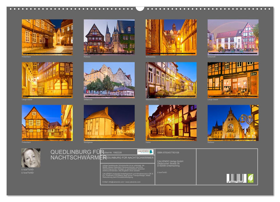 QUEDLINBURG FÜR NACHTSCHWÄRMER (CALVENDO Wandkalender 2026)
