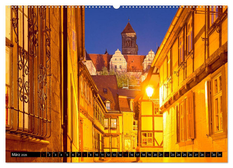 QUEDLINBURG FÜR NACHTSCHWÄRMER (CALVENDO Wandkalender 2026)