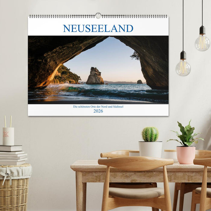 Neuseeland - Die schönsten Orte der Nord- und Südinsel (CALVENDO Wandkalender 2026)