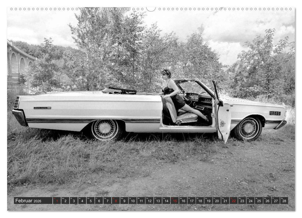 13 Models & US-Cars (CALVENDO Wandkalender 2026)
