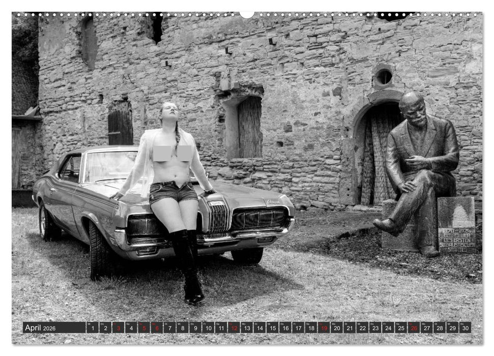 13 Models & US-Cars (CALVENDO Wandkalender 2026)