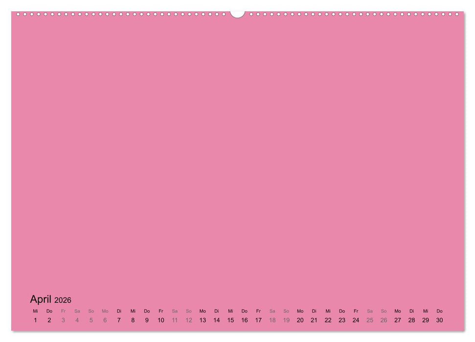 DIY Bastel-Kalender -Warme Pastell Farben- Zum Selbstgestalten (CALVENDO Wandkalender 2026)
