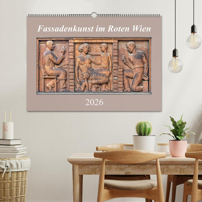 Fassadenkunst im Roten Wien (CALVENDO Wandkalender 2026)