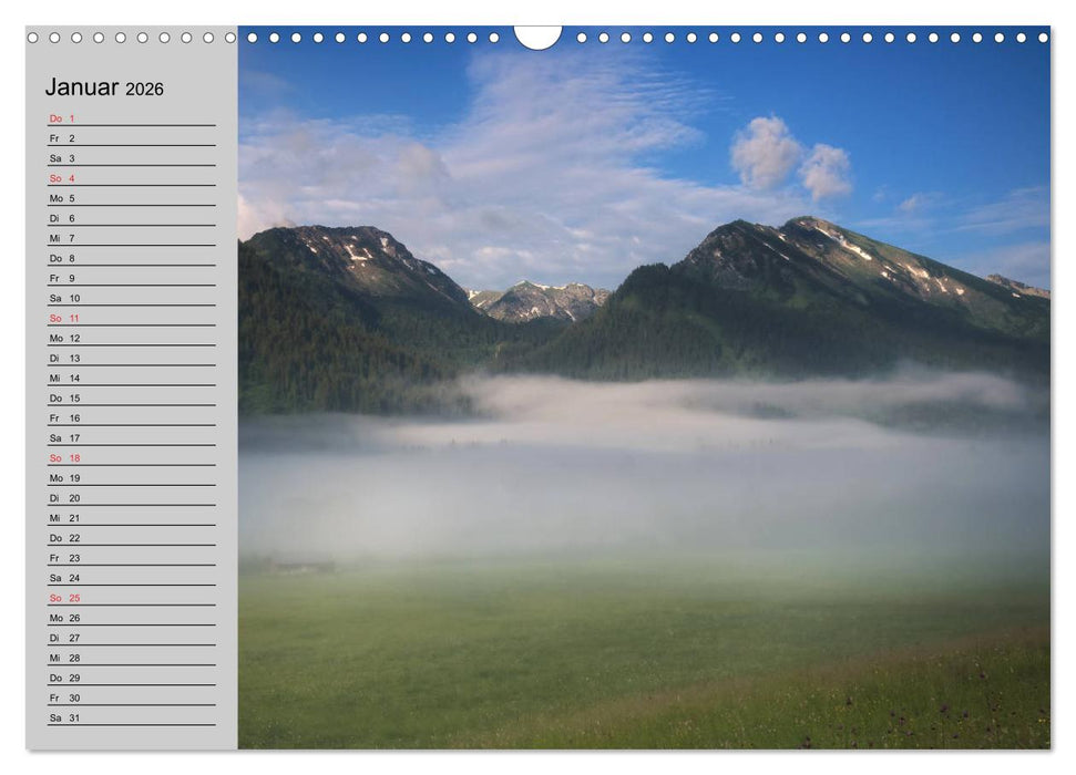 Tannheimer Tal (CALVENDO Wandkalender 2026)