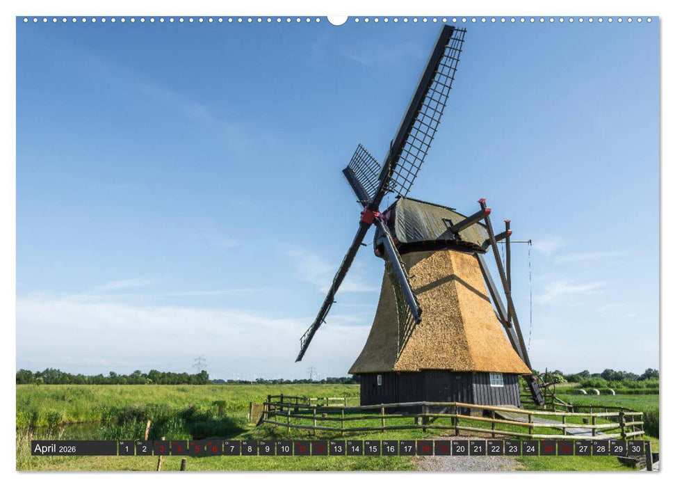 Faszination Windmühlen - Entlang der Ostfriesischen Mühlenstraße (CALVENDO Wandkalender 2026)