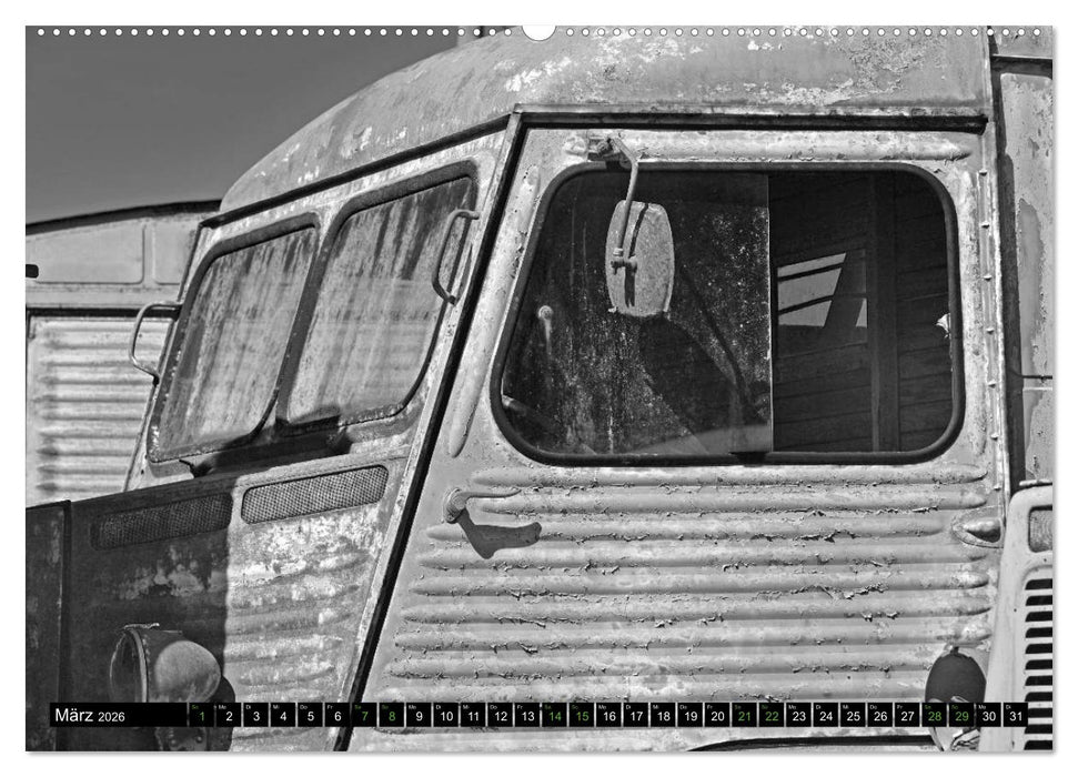 Citroën HY eine Legende in Schwarzweiß (CALVENDO Wandkalender 2026)