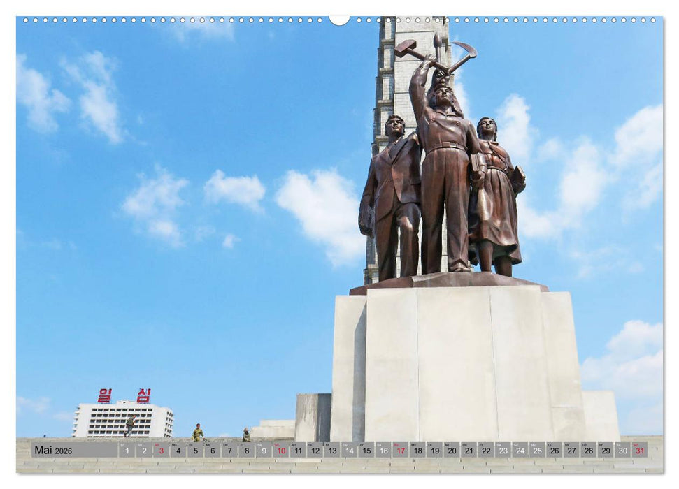 PJÖNGJANG Streifzug durch eine leere Stadt (CALVENDO Wandkalender 2026)