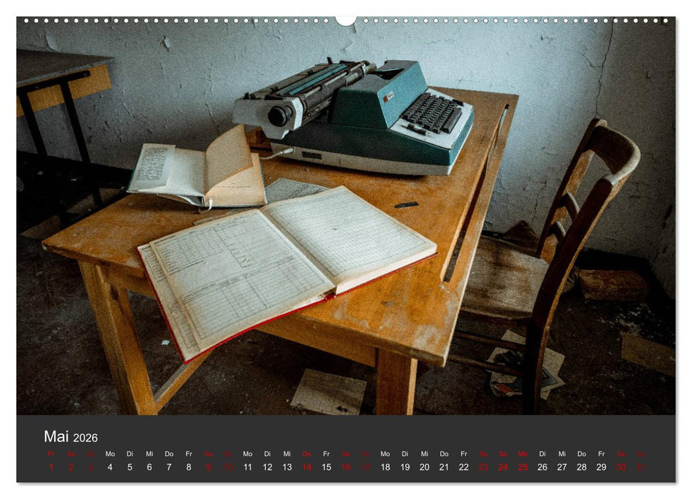 Verlassene Orte - Ein Lost Places Kalender (CALVENDO Wandkalender 2026)