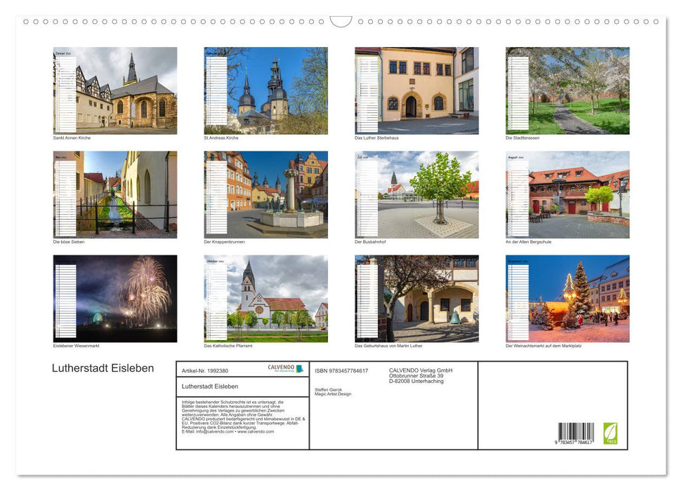 Lutherstadt Eisleben (CALVENDO Wandkalender 2026)