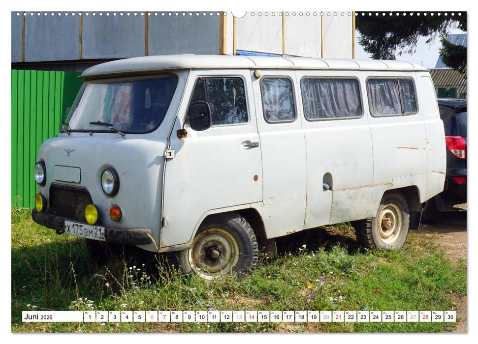 Auto-Legende UAZ-452 - Russlands Brotlaib auf Rädern (CALVENDO Wandkalender 2026)