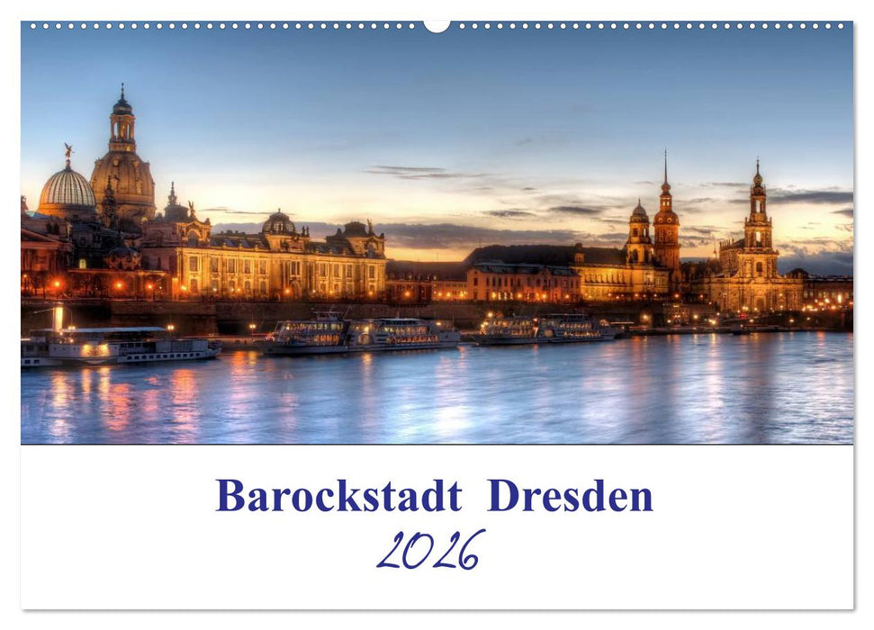 Barockstadt Dresden (CALVENDO Wandkalender 2026)