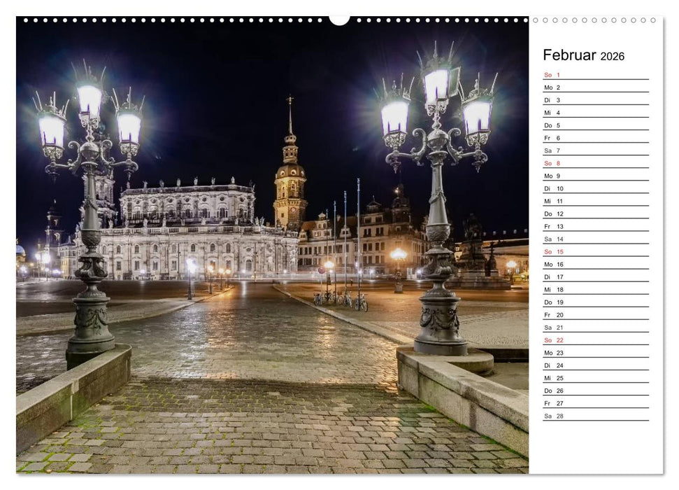 Barockstadt Dresden (CALVENDO Wandkalender 2026)