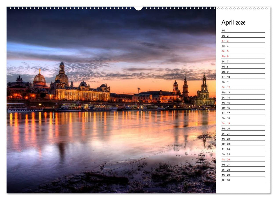 Barockstadt Dresden (CALVENDO Wandkalender 2026)