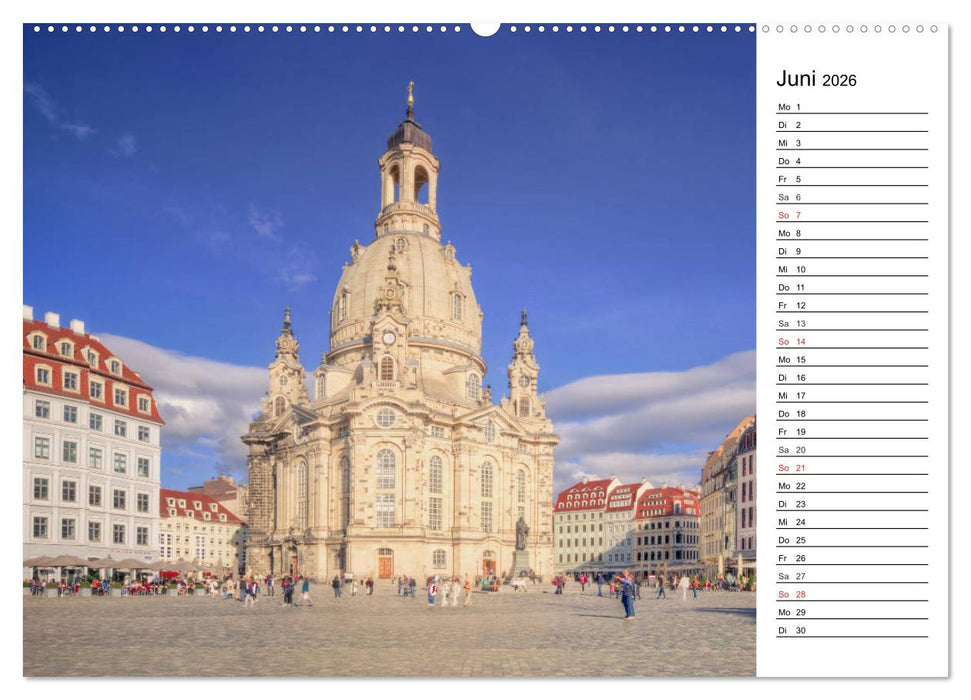 Barockstadt Dresden (CALVENDO Wandkalender 2026)