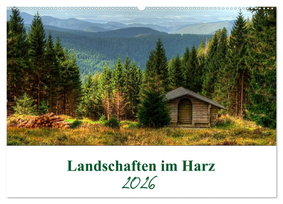 Landschaften im Harz (CALVENDO Wandkalender 2026)