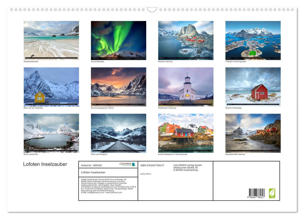 Lofoten Inselzauber (CALVENDO Wandkalender 2026)