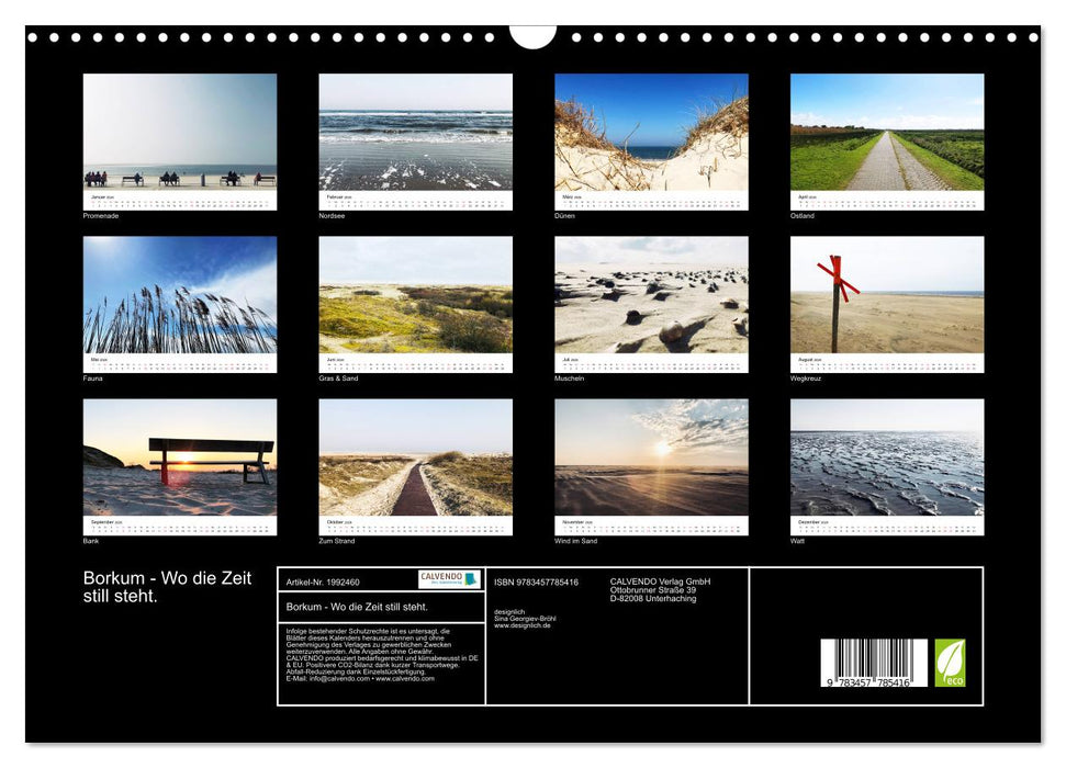 Borkum - Wo die Zeit still steht. (CALVENDO Wandkalender 2026)