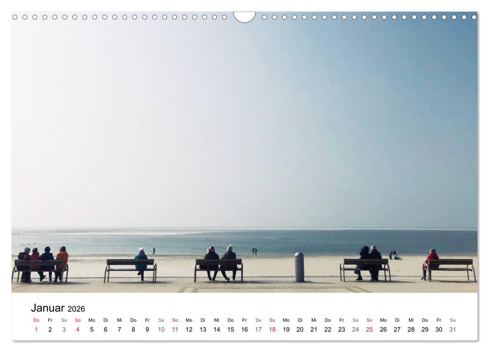 Borkum - Wo die Zeit still steht. (CALVENDO Wandkalender 2026)