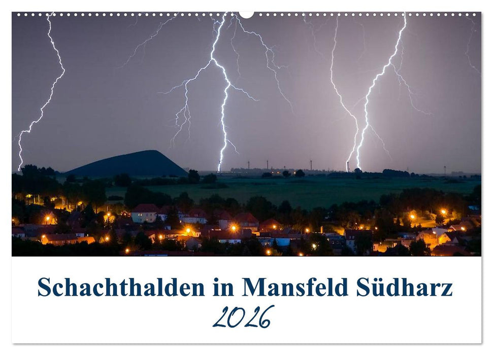 Schachtanlagen in Mansfeld Südharz (CALVENDO Wandkalender 2026)
